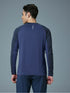 Men Colorblock Slim Fit Crew Neck T-shirt with TECHNO COOL+