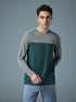 Men Colorblock Slim Fit Crew Neck T-shirt with TECHNO COOL+
