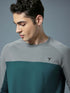 Men Colorblock Slim Fit Crew Neck T-shirt with TECHNO COOL+