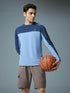 Men Colorblock Slim Fit Crew Neck T-shirt with TECHNO COOL+