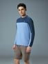 Men Colorblock Slim Fit Crew Neck T-shirt with TECHNO COOL+