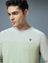 Men Colorblock Slim Fit Crew Neck T-shirt with TECHNO COOL+