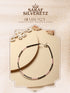 925 Sterling Silver Black & White Beads Designer Minimal Anklet