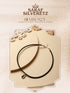 925 Sterling SilverRhodium Silver Seashell Black Thread Minimal Anklet