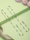 925 Sterling Silver Ball Chain Delicate Designer Minimal Anklet Pair