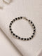 925 Sterling Silver Black Beads Nazariya Kids Unisex Adjustable Bracelet