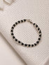 925 Sterling Silver Black Beads Nazariya Kids Unisex Adjustable Bracelet