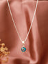925 Sterling Silver Minimal Dailywear Evil Eye Locket Necklace & Chain
