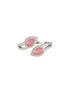 925 Sterling Silver Rhodium Plated Pink AD Studded Contemporary Adjustable Finger Ring For Her