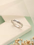 925 Sterling Silver Rhodium Plated Dailywear Adjustable Band Finger Rings