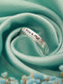 925 Sterling Silver Rhodium Plated Contemporary Adjustable Band Coupe Finger Ring For Her