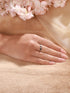 925 Sterling Silver Rhodium Plated Contemporary Adjustable Band Coupe Finger Ring For Her
