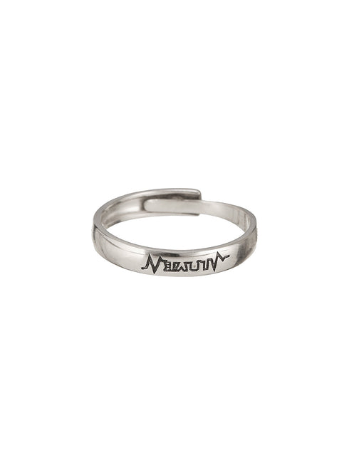 925 Sterling Silver Rhodium Plated Dailywear Adjustable Band Finger Rings