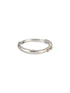 925 Sterling Silver Zircon & Pearl Embellished Minimal Engagement Adjustable Finger Ring