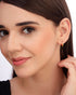 18kt Rose Gold Plated CZ Mini Hoop Earring