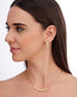 18kt Gold Plated CZ Necklace and Earring Set