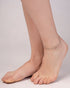 925 Sterling Silver Rhodium Plated CZ Floral Charm Anklet