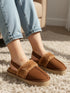 Women's Platform Mule Slipper with Plush Faux Fur