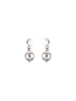 925 Sterling Silver Spherical Ball Drop Minimal Dangler Earrings
