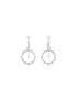 925 Sterling Silver Tribal Round Boho Minimal Drop Earrings