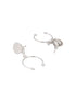925 Sterling Silver Open Hoop Minimal Chic dangler Drop Earrings