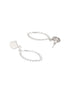 925 Sterling Silver Oval Lightweight Dangler Minimal Drop Earrings