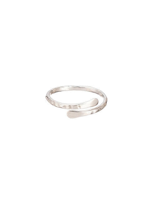 925 Sterling Silver Quirky Minimal Statement Band Finger Ring