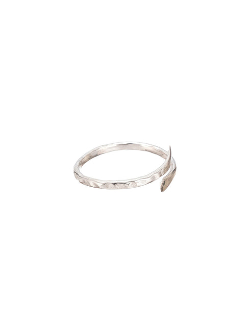 925 Sterling Silver Quirky Minimal Statement Band Finger Ring