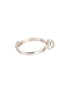 925 Sterling Silver Pearl Studded Minimal Adjustable Band Finger Ring
