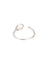 925 Sterling Silver Modern Quirky Minimal Adjustable Finger Ring