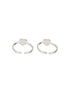 925 Sterling Silver Red Heart Shaped Minimal Adjustable Pair Of Toe Ring