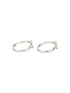925 Sterling Silver Red Heart Shaped Minimal Adjustable Pair Of Toe Ring