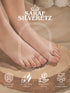 925 Sterling Silver Red Heart Shaped Minimal Adjustable Pair Of Toe Ring