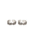 925 Sterling Silver Oxidised Leafy Minimal Pair Of Toe Ring