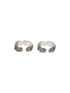 925 Sterling Silver Oxidised Leafy Minimal Pair Of Toe Ring