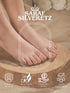 925 Sterling Silver Sparkling Zig Zag Adjustable Pair Of Toe Rings