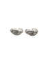925 Sterling Silver Oxidised Dual Leaf Minima Adjustable Pair Of Toe Ring