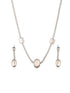 Anti-tarnish Silver Toned Trendy Chain Jewelry Set