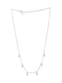 925 Sterling Silver CZ Studded Unique Solitaire Charms Necklace & Chain