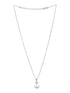 925 Sterling Silver Sea Anchor Trendy Minimal Necklace & Chain