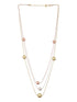 Anti-tarnish Dual Toned Ball Multi Layered Necklace & Chain