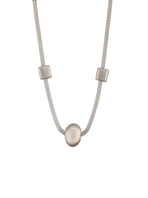 Anti-tarnish Silver Toned Trendy Chain Jewelry Set