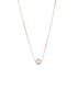 925 Sterling Silver Rose Gold Pearl Beaded Minimal Delicate Necklace & Chain
