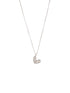 925 Sterling Silver CZ Studded Butterfly Charms Dainty Pendant Necklace & Chain