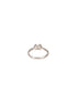 925 Sterling Silver AD Studded Engagement Minimal Adjustable Finger Ring
