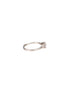 925 Sterling Silver AD Studded Engagement Minimal Adjustable Finger Ring