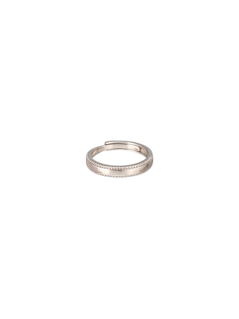 925 Sterling Silver Elegant Minimal Adjustable Band Finger Ring