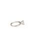 925 Sterling Silver AD Studded Solitaire Engagement Adjustable Finger Ring