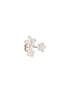 925 Sterling Silver AD Studded Garden Flowers Proposal Adjustable Finger Rings