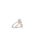 925 Sterling Silver AD Studded Garden Flowers Proposal Adjustable Finger Rings